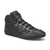 Baskets en cuir CHUCK TAYLOR ALL STAR PRO BLAZE STRAP LEATHER, noir/noir, garçons
