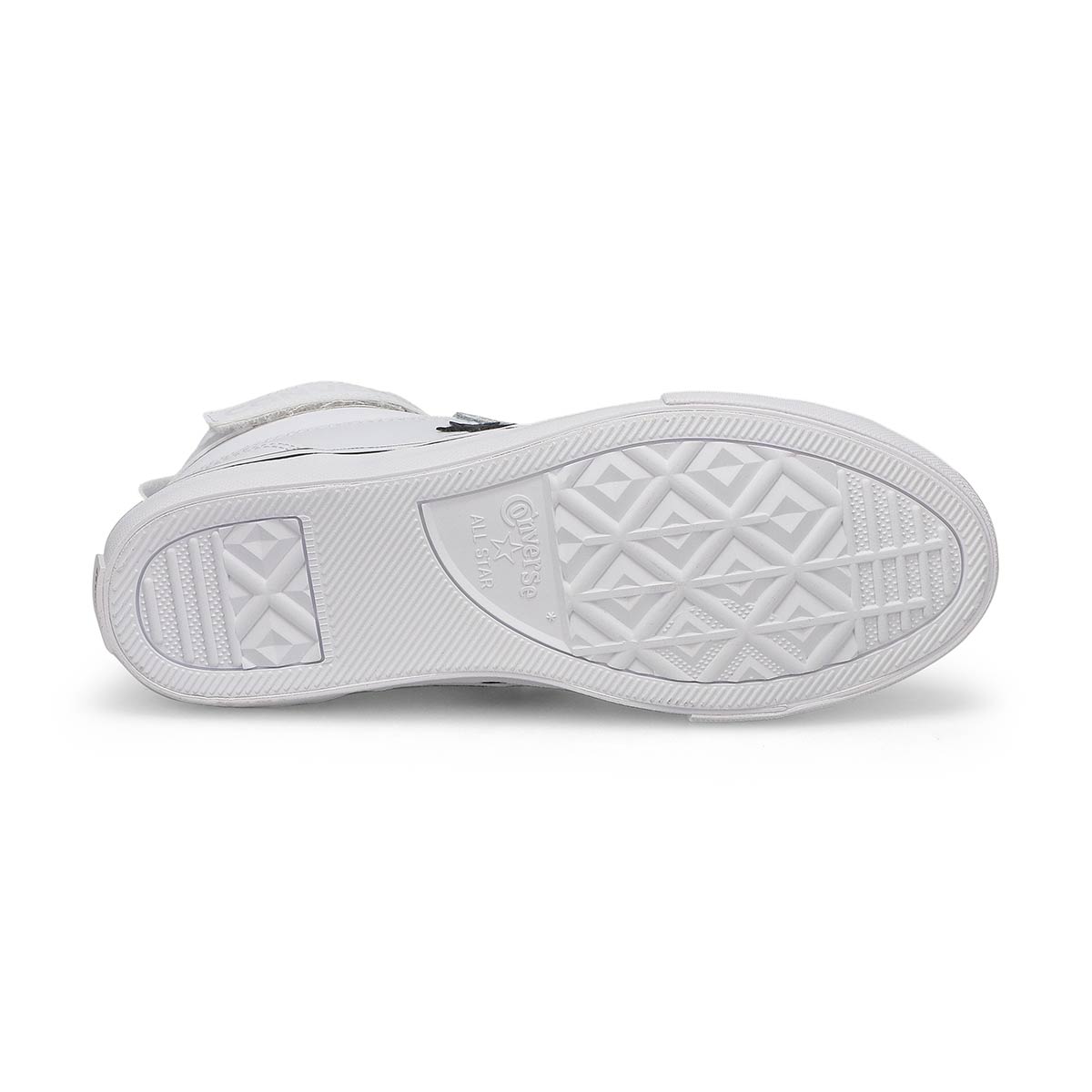 Baskets en cuir CHUCK TAYLOR ALL STAR PRO BLAZE STRAP LEATHER, blanc/noir, garçons