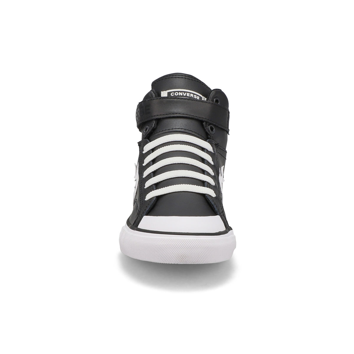 Boys' Chuck Taylor All Star Pro Blaze Strap Leather Sneaker - Black/White