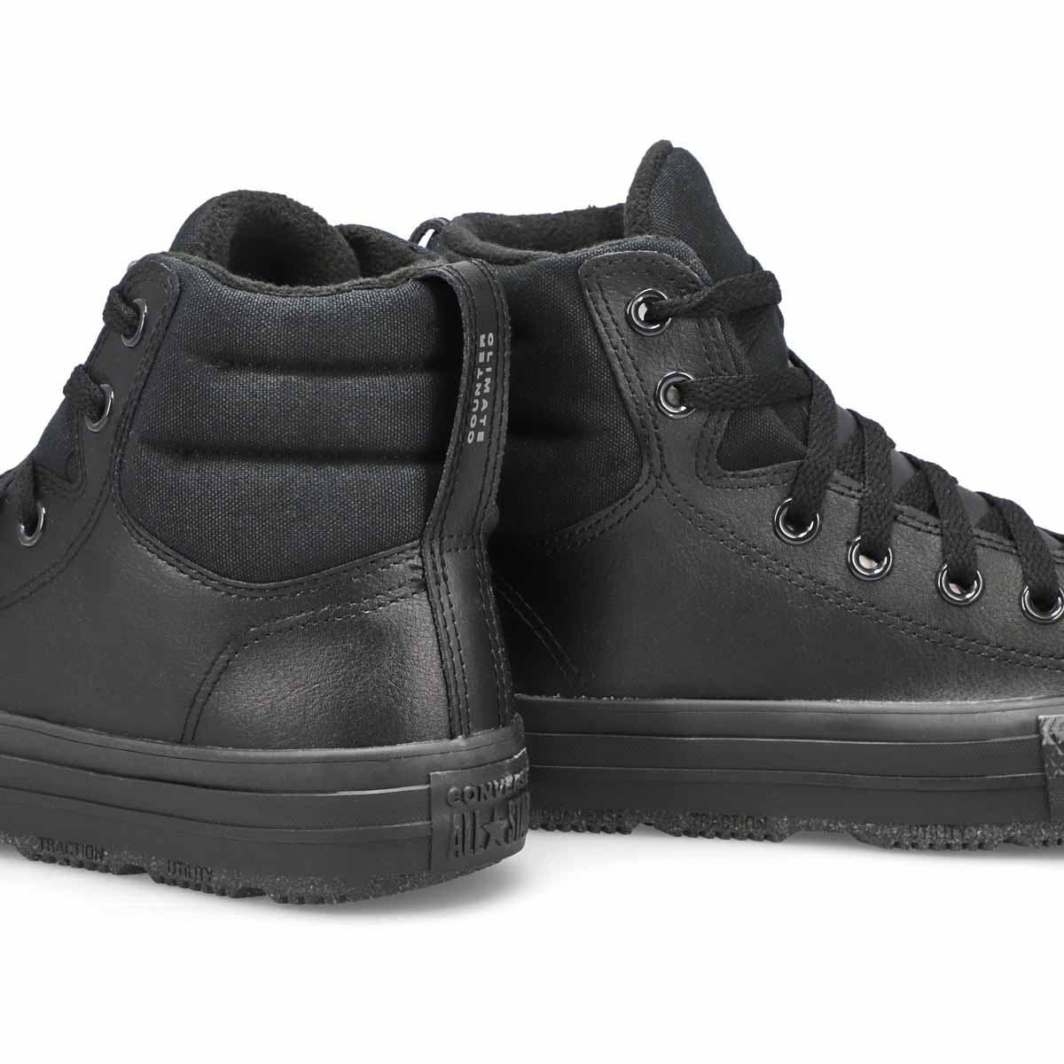 Boys' Chuck Taylor All Star Berkshire Sneaker Boot - Black/Grey