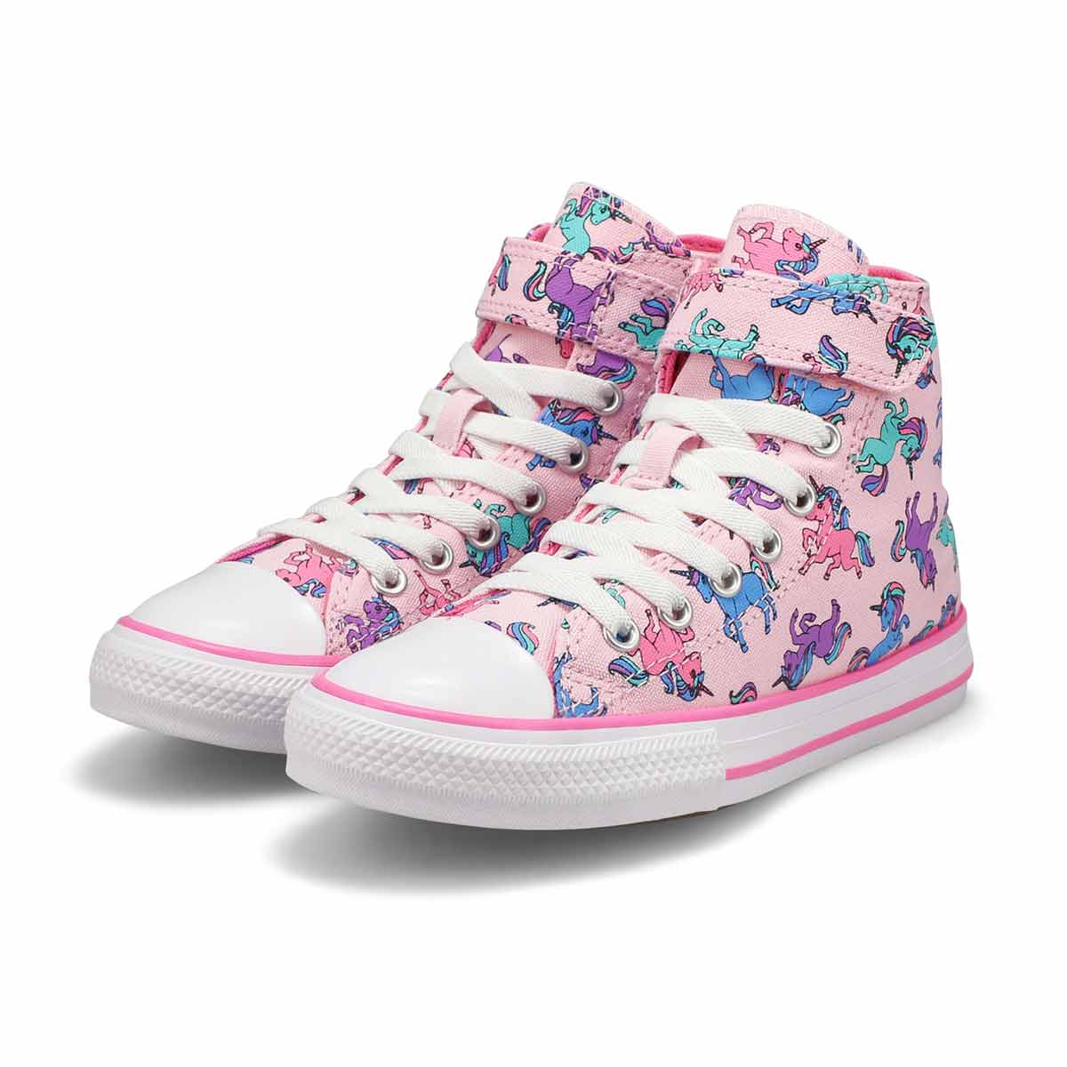 Girls' Chuck Taylor All Star  Unicorn Hi Top Sneaker - Pink/Multi