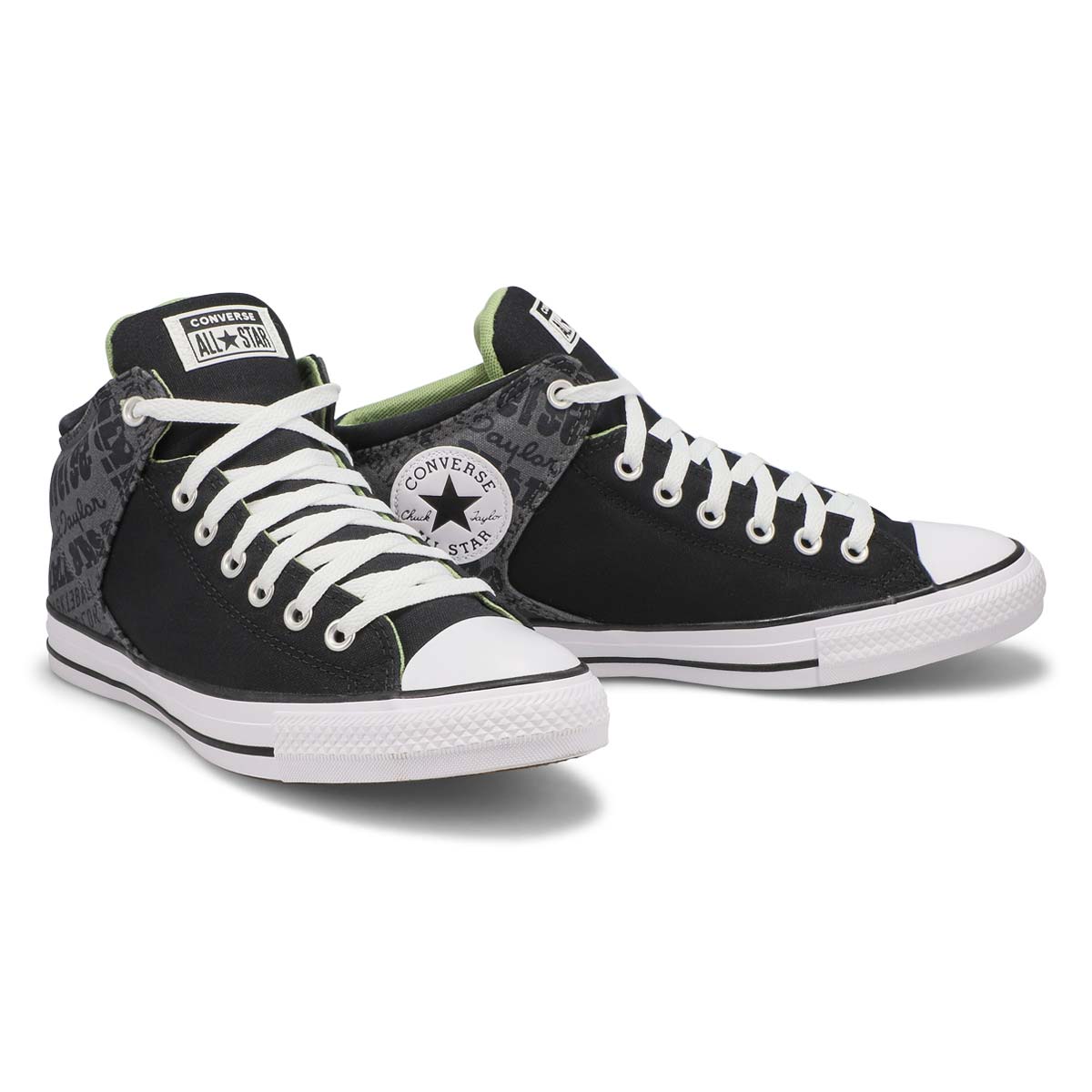 Men's Chuck Taylor All Star High Street Collage Sneaker - Black/Grey