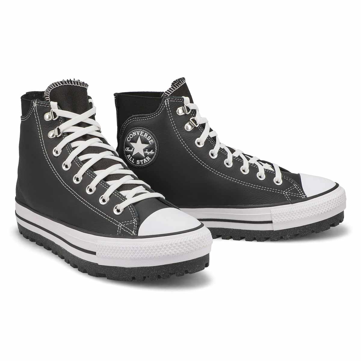 Botte imperméable CHUCK TAYLOR ALL STAR CITY TREK, noir/blanc/argent, hommes