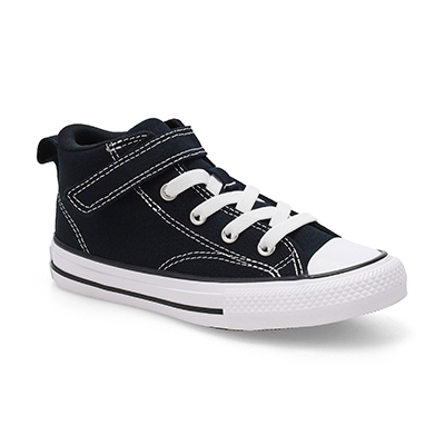 Kds Chuck Taylor All Star Malden Street Mid Sneaker - Black/Black/White