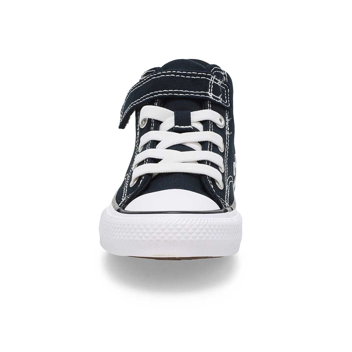 Kids'  Chuck Taylor All Star Malden Street Mid Sneaker - Black/Black/White