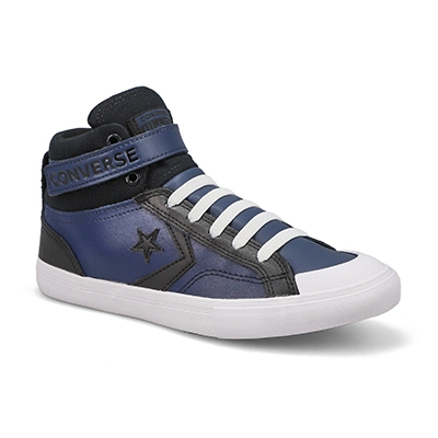 Bys Pro Blaze Strap Hi Top Sneaker - Navy/Black/White