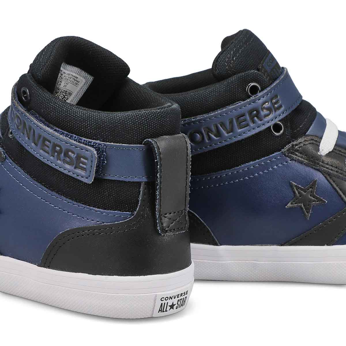 Boys' Pro Blaze Strap Hi Top Sneaker - Navy/Black/White