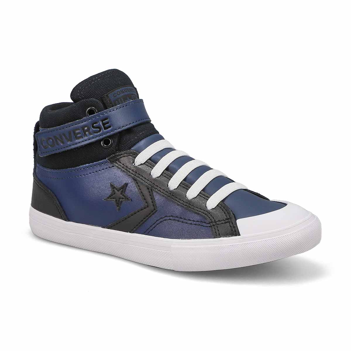 Boys' Pro Blaze Strap Hi Top Sneaker - Navy/Black/White