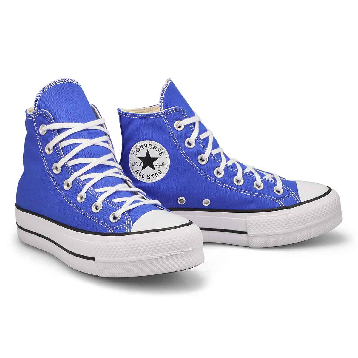 Baskets hautes à plateforme CHUCK TAYLOR ALL STAR HI PLATFORM, bleu/blanc/noir, femmes