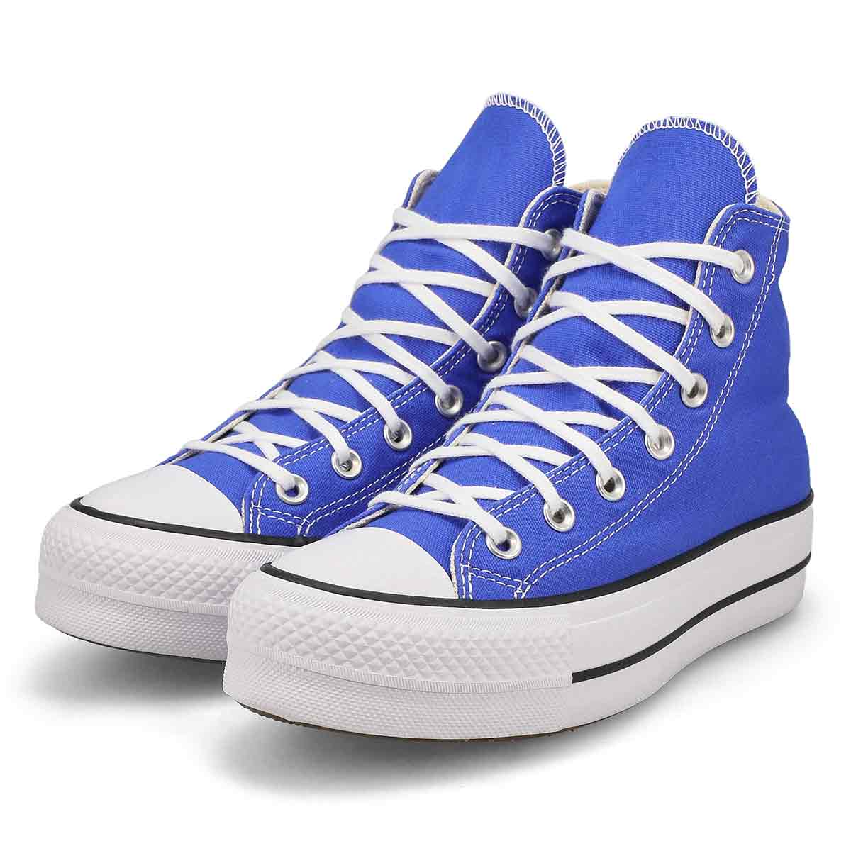 Baskets hautes à plateforme CHUCK TAYLOR ALL STAR HI PLATFORM, bleu/blanc/noir, femmes