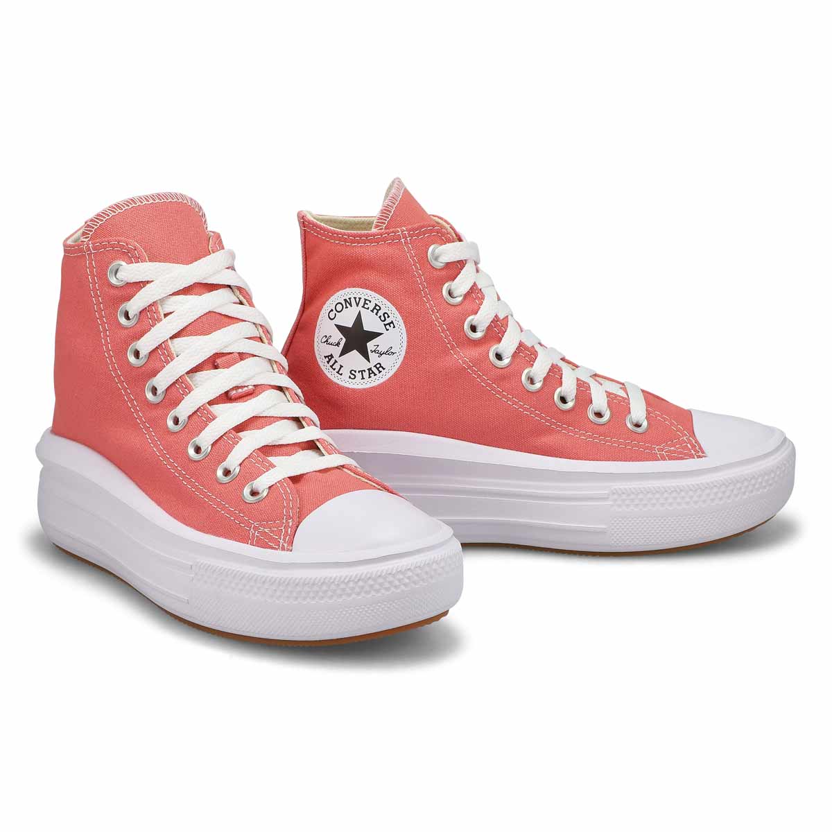 Women's Chuck Taylor All Star Move Hi Top Platform Sneaker - Rose/White