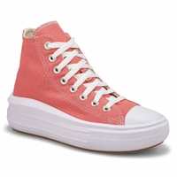 Baskets hautes à plateforme CHUCK TAYLOR ALL STAR MOVE HI PLATFORM, rose/blanc, femmes