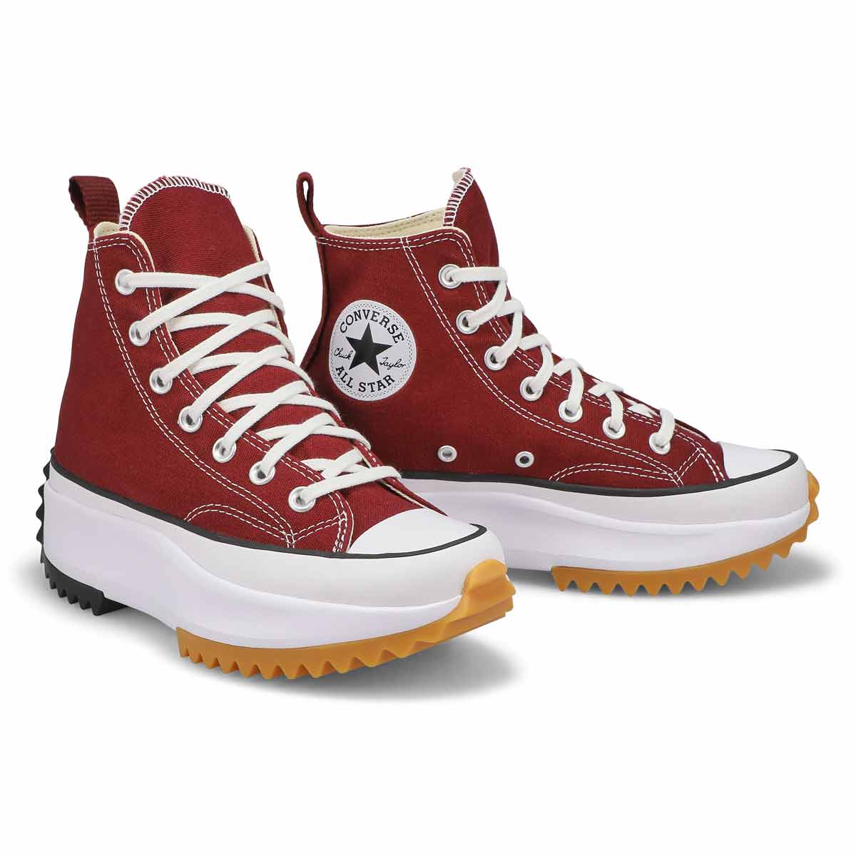 Women's Run Star Hike Platform Sneaker - Cherry/White/Black