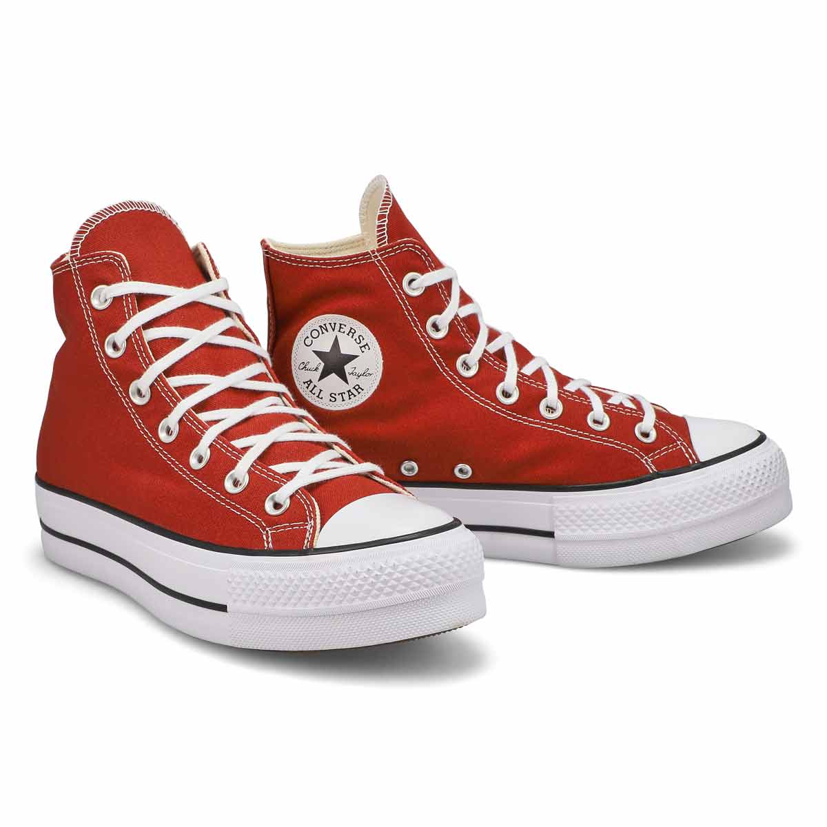 Baskets hautes à plateforme CHUCK TAYLOR ALL STAR LIFT HI TOP PLATFORM, rouge/blanc, femmes