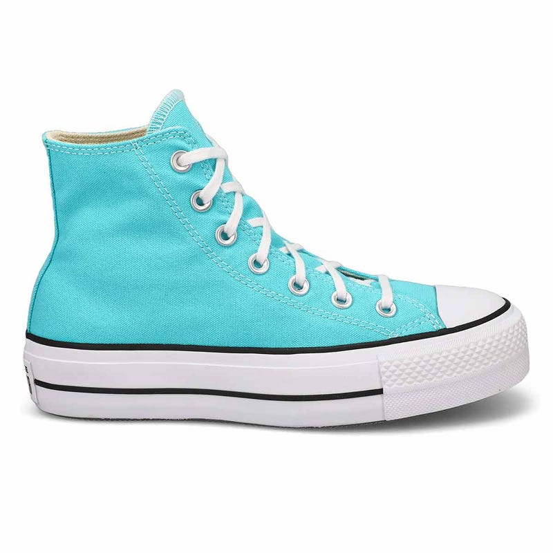 Women's  Chuck Taylor All Star Lift Hi Platform Sneaker- Triple Cyan