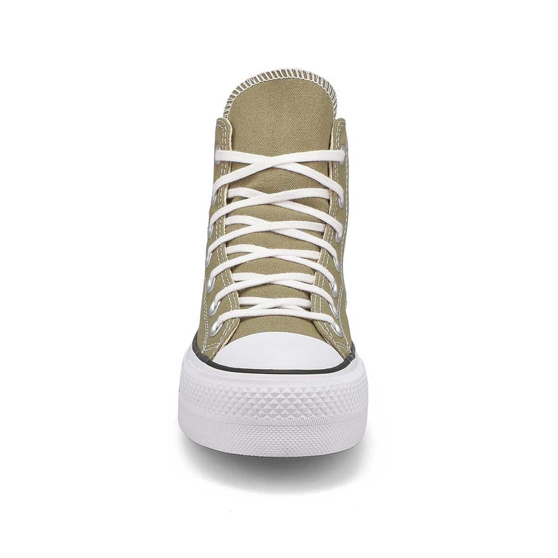 Women's Chuck Taylor All Star Canvas Lift Hi Top Platform Sneaker - Mossy Sloth/White/Black