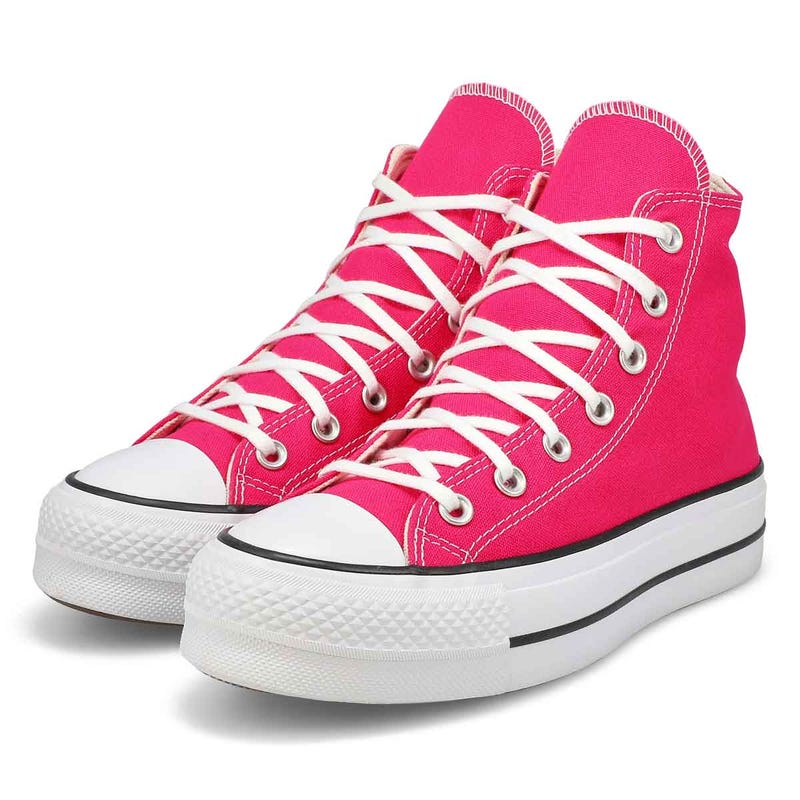Women's Chuck Taylor All Star Lift Hi Top Platform Sneaker - Cerise Pink/White/Black