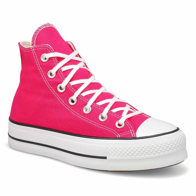 Women's Chuck Taylor All Star Lift Hi Top Platform Sneaker - Cerise Pink/White/Black