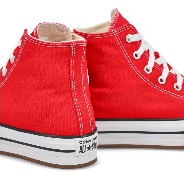 Baskets plateforme à tige haute CHUCK TAYLOR ALL STAR EVA LIFT, rouge/blanc/noir, filles
