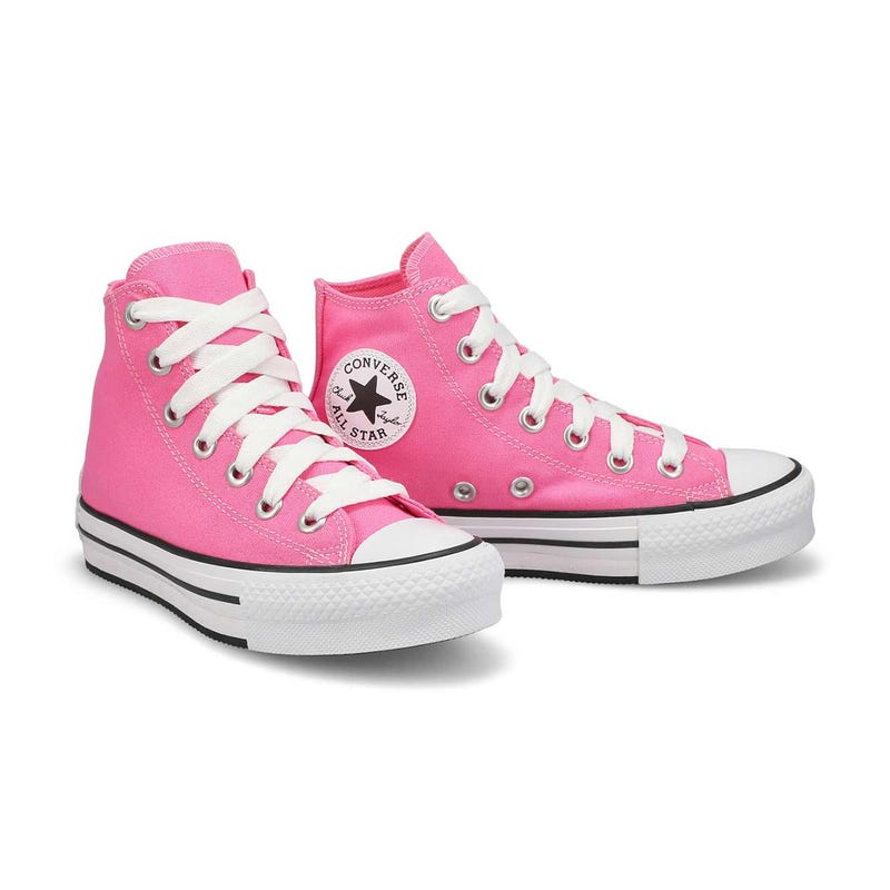 Baskets à plateforme CHUCK TAYLOR ALL STAR EVA LIFT SKETCH, rose/blanc/noir, filles