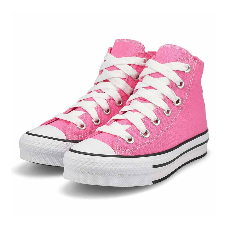 Baskets à plateforme CHUCK TAYLOR ALL STAR EVA LIFT SKETCH, rose/blanc/noir, filles