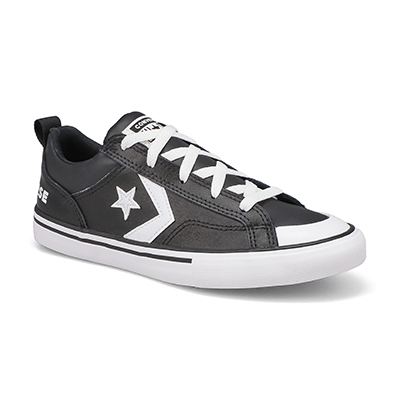 Baskets en cuir Chuck Taylor All Star Pro Blaze, noir/blanc/souris, garçons