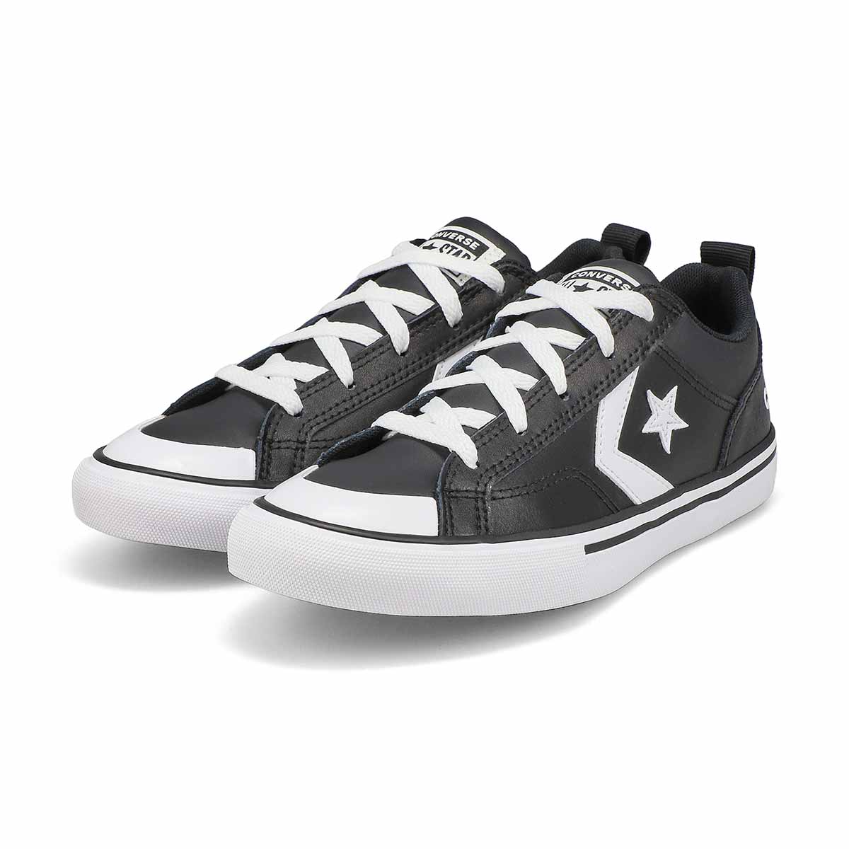 Baskets en cuir CHUCK TAYLOR ALL STAR PRO BLAZE, noir/blanc/souris, garçons