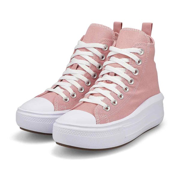 Baskets hautes à plateforme CHUCK TAYLOR ALL STAR MOVE, rose statique/blanc/noir, filles