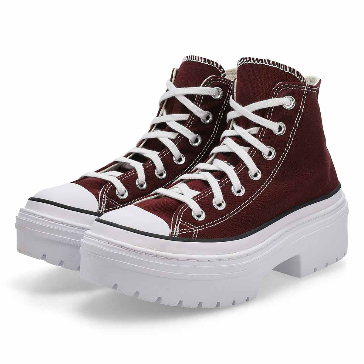 Women's  Chuck Taylor All Star Lugged Hi Top Platform Sneaker - Bloodstone/White/Black