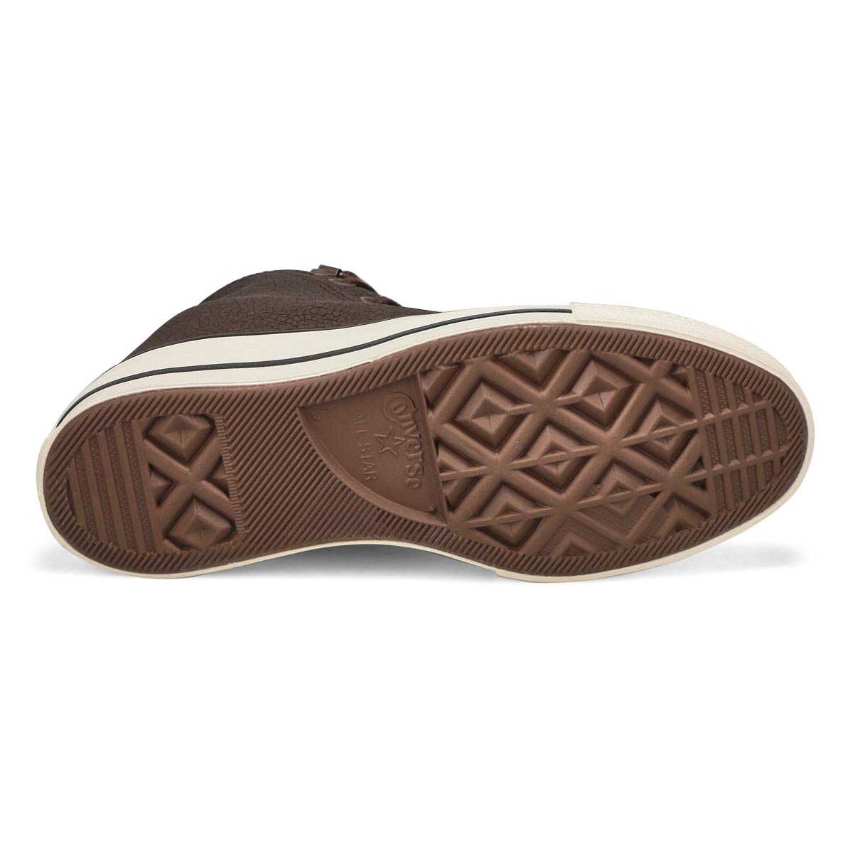 Baskets hautes en cuir CHUCK 70 DISTRESSED, papyrus/taupe classique/aigrette, femmes