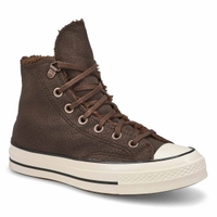 Baskets hautes en cuir CHUCK 70 DISTRESSED, papyrus/taupe classique/aigrette, femmes