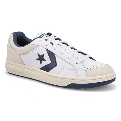 Mns Pro Blaze Court Worn Sneaker - White/Navy/Vaporous Gray