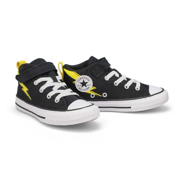 Baskets CHUCK TAYLOR ALL STAR MALDEN STREET CONVERSE BOLTS, noir/troglodyte doré, blanc, garçons