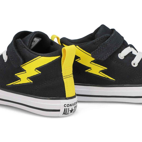 Baskets CHUCK TAYLOR ALL STAR MALDEN STREET CONVERSE BOLTS, noir/troglodyte doré, blanc, garçons