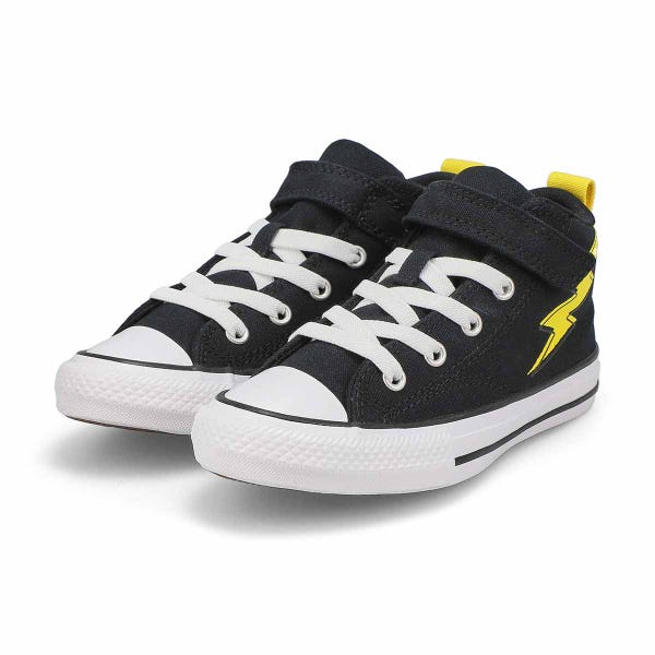 Baskets CHUCK TAYLOR ALL STAR MALDEN STREET CONVERSE BOLTS, noir/troglodyte doré, blanc, garçons