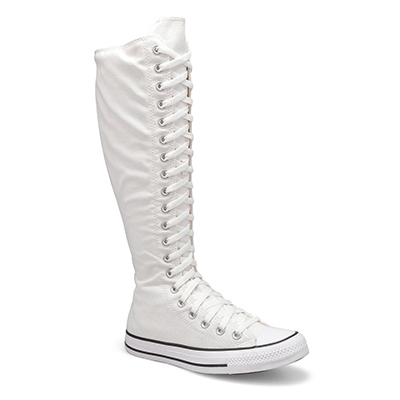 Lds Chuck Taylor All Star XX- Hi Top Sneaker - White/Natural Ivory/Black