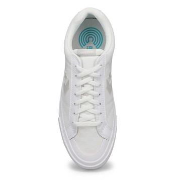 Men's Sport Casual Lace Up Sneaker - White/Barley 