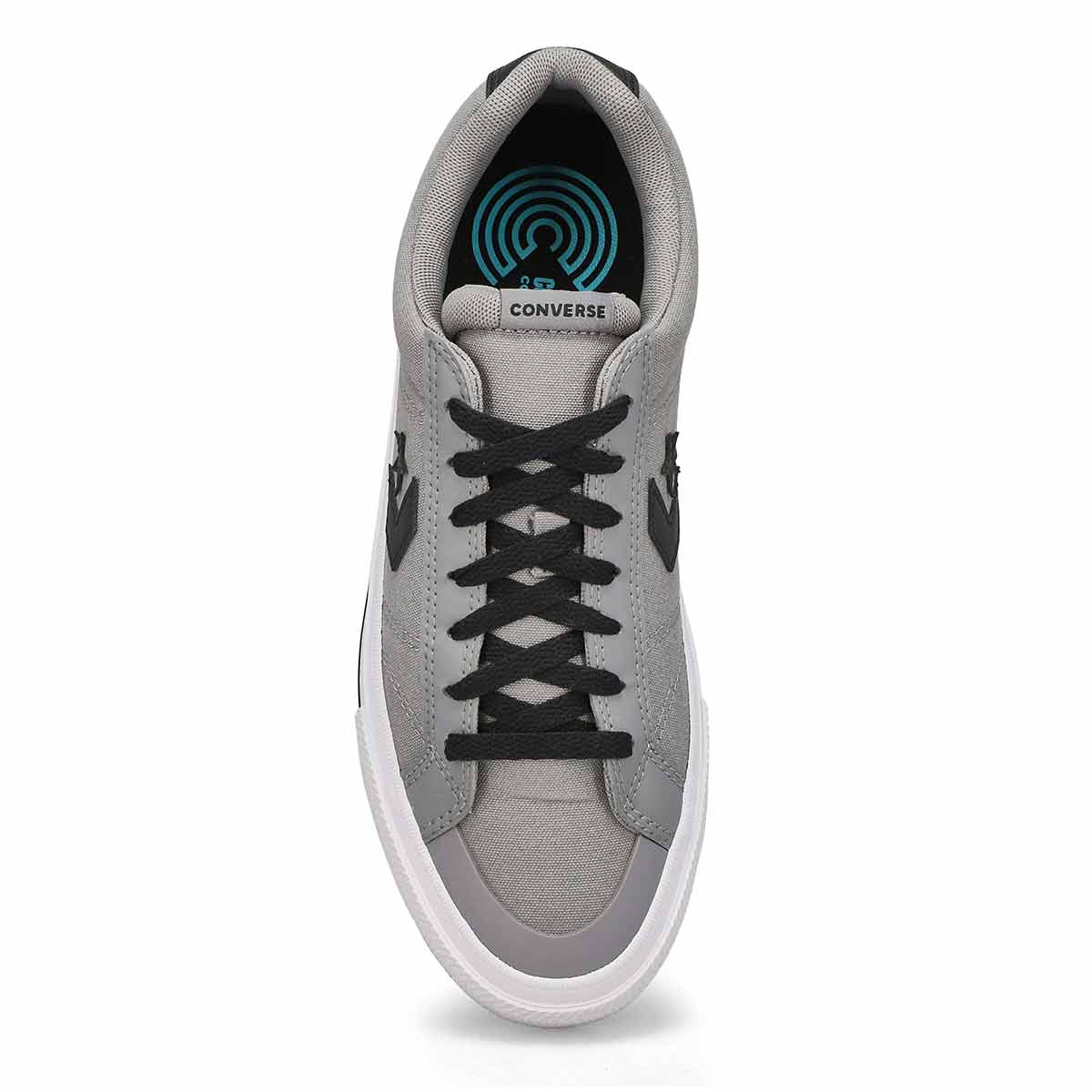 Men's Sport Casual Lace Up Sneaker - Classic Grey/Black/White