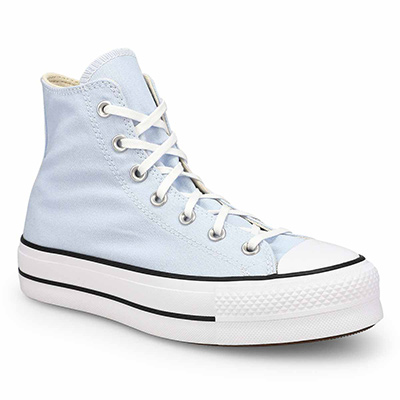 Lds Chuck Taylor All Star Lift Hi Top Platform Sneaker - Blue Supermoon/Natural Ivory/Black