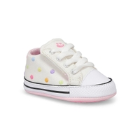 Infants' ChuckTaylor All Star Cribster Spring Refresh Polka Dot Sneaker-Vintage White/Oops Pink/Lemo