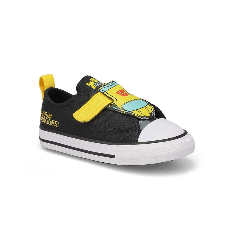 Baskets en toile CHUCK TAYLOR ALL STAR V2 TRANSFORMERS, noir/jaune/rouge, bébés