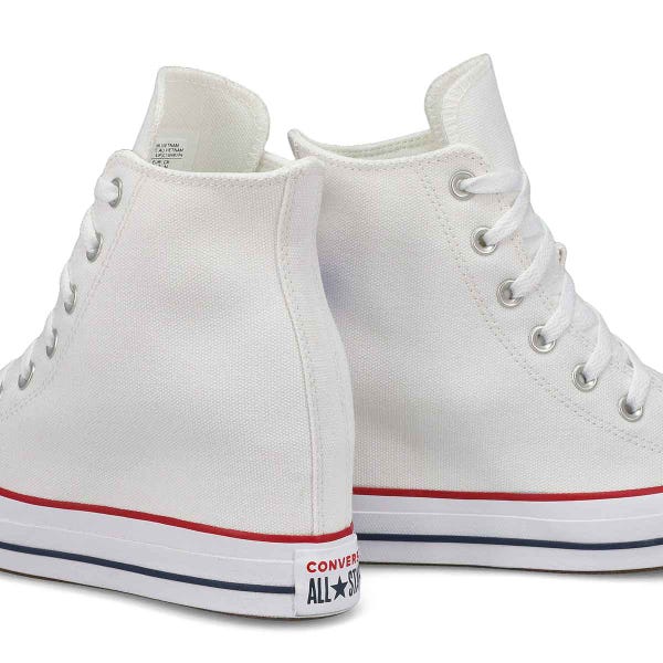 Baskets CHUCK TAYLOR ALL STAR WEDGE, blanc/rouge/marine, femmes