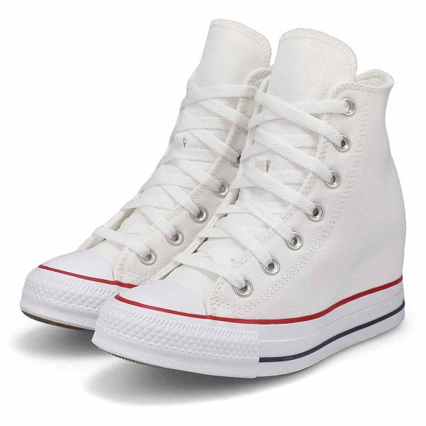 Baskets CHUCK TAYLOR ALL STAR WEDGE, blanc/rouge/marine, femmes