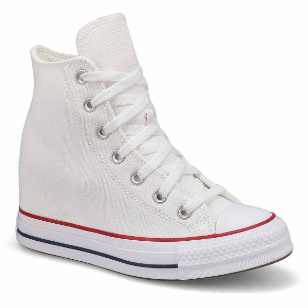 Baskets CHUCK TAYLOR ALL STAR WEDGE, blanc/rouge/marine, femmes