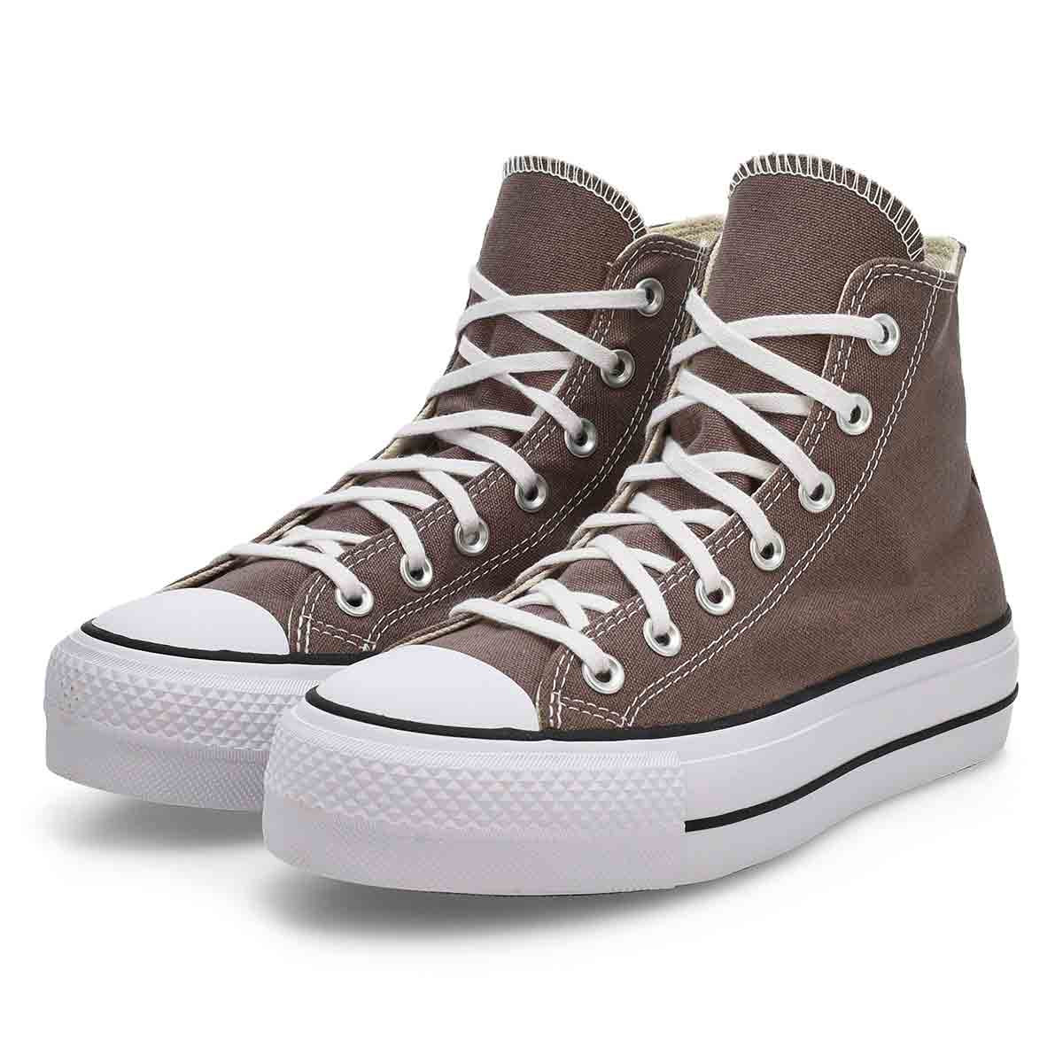 Women's  Chuck Taylor All Star Lift Platform Hi Top Sneaker - Pure Pumice/White/Black