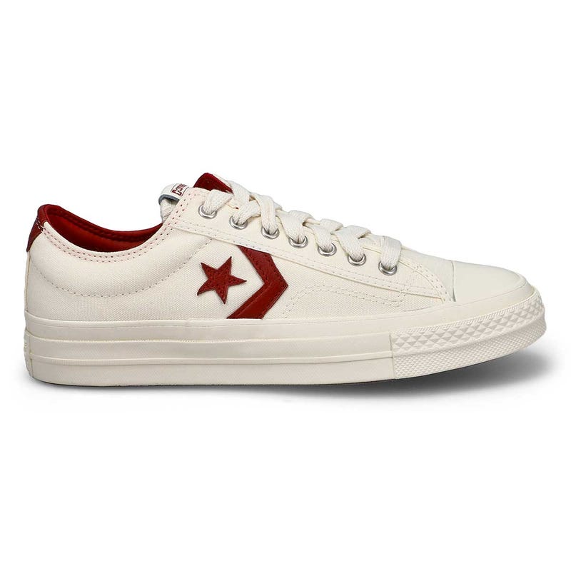 Women's Star Player 76 Lace Up Sneaker - Egret/Park Red