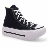 Women's CTAS Lift Double Stack Hi Top Sneaker - Black/White