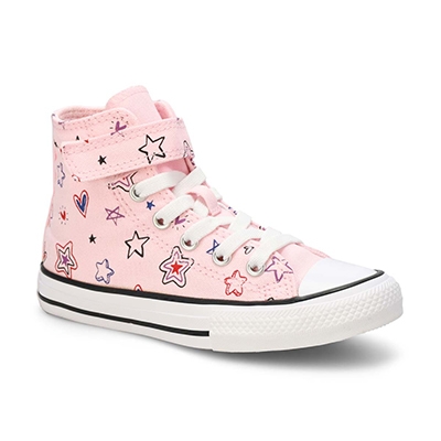 Baskets hautes Chuck Taylor All Star Doodles, glaçage rose/rouge/My Jam, filles
