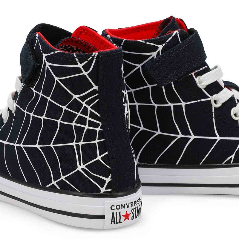 Kids'  Chuck Taylor All Star Spiderweb High Top Sneaker - Black/White/Red