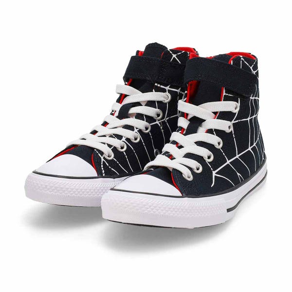 Kids'  Chuck Taylor All Star Spiderweb High Top Sneaker - Black/White/Red